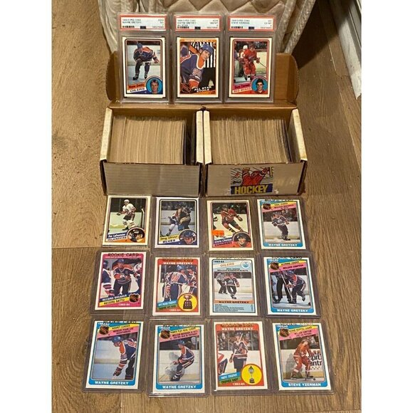 1984-85 O-Pee-Chee Hockey Complete Set WITH PSA GRADED Yzerman, Wayne Gretzky NM - Picture 2 of 11